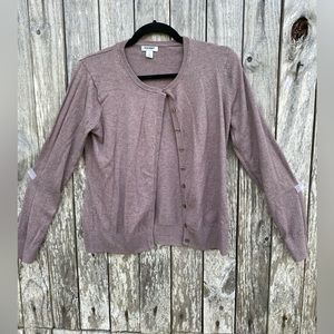 Old Navy Purple/Lilac Cardigan Size Medium Long Sleeve